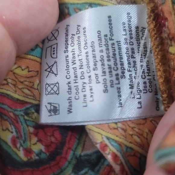 Karma Highway multicolor paisley bohemian gypsy Maxi Dress one sz boho sundress - Picture 9 of 9